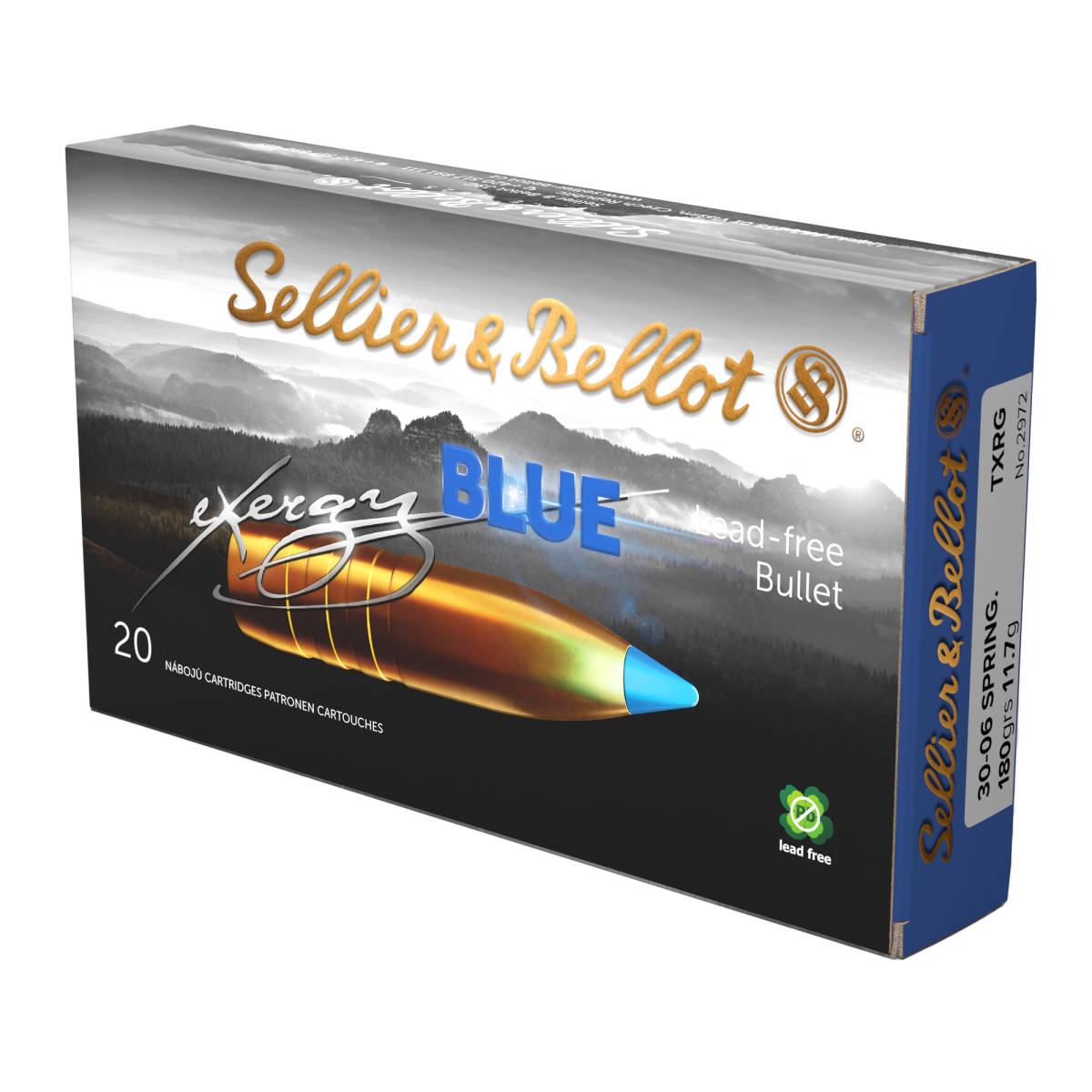 Sellier & Bellot SB3006XB eXergy 30 06Springfield 180gr TAC EX Blue 20...-img-1