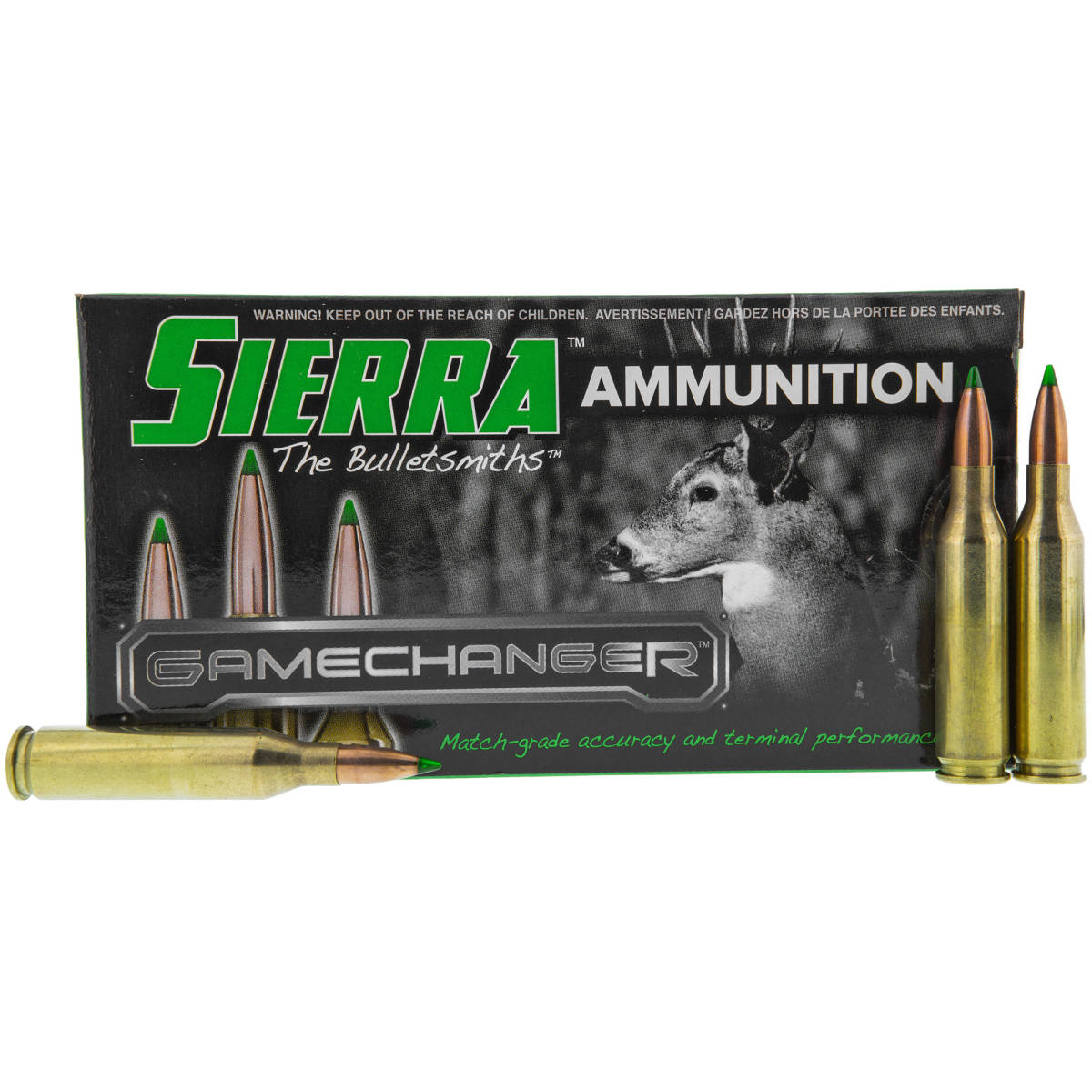Sierra A410302 GameChanger 243Win 90gr Tipped GameKing 20 Per Box/10 Case-img-1