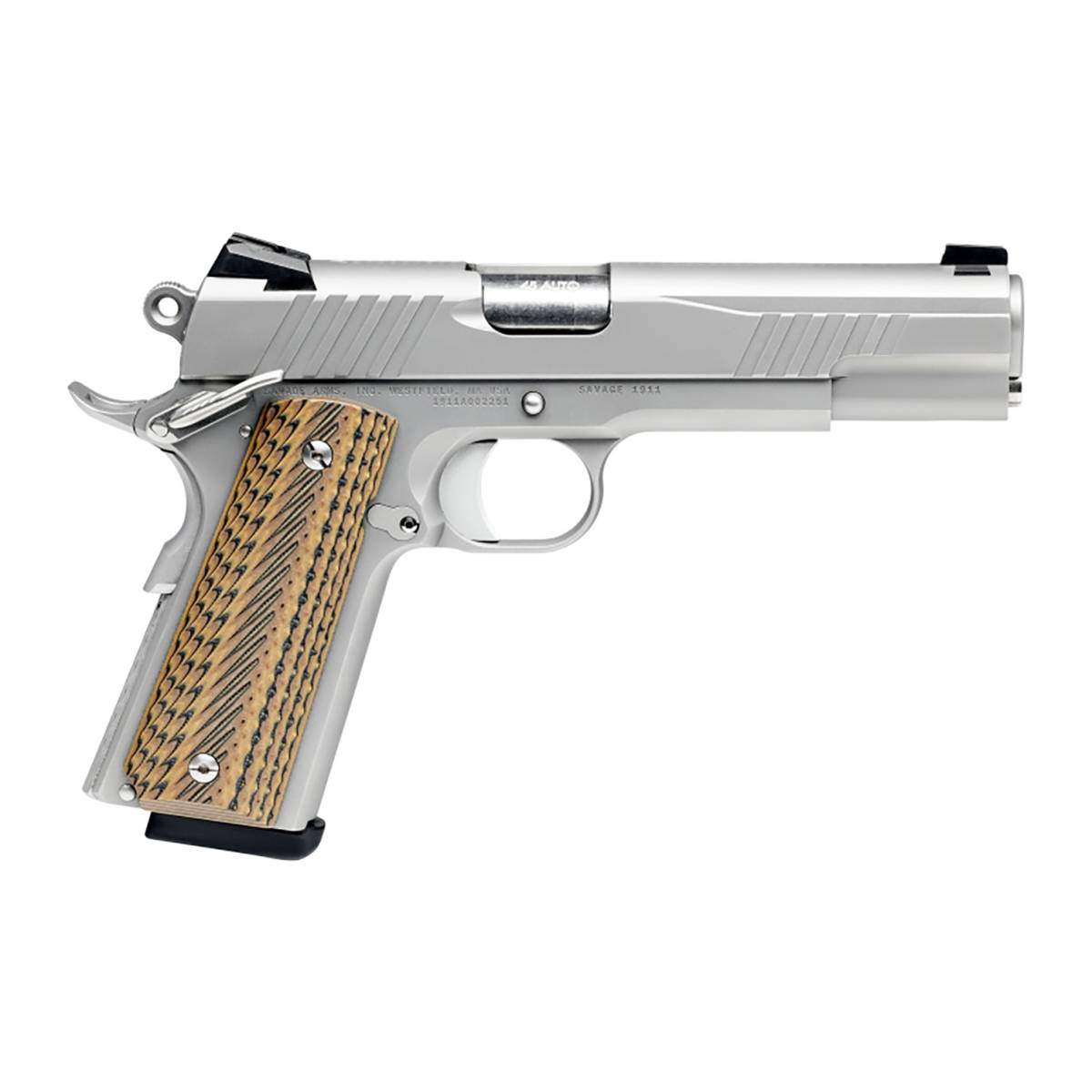 Savage Arms 67205 1911 Government 9mm Luger 10+1 5” Stainless Steel...-img-1