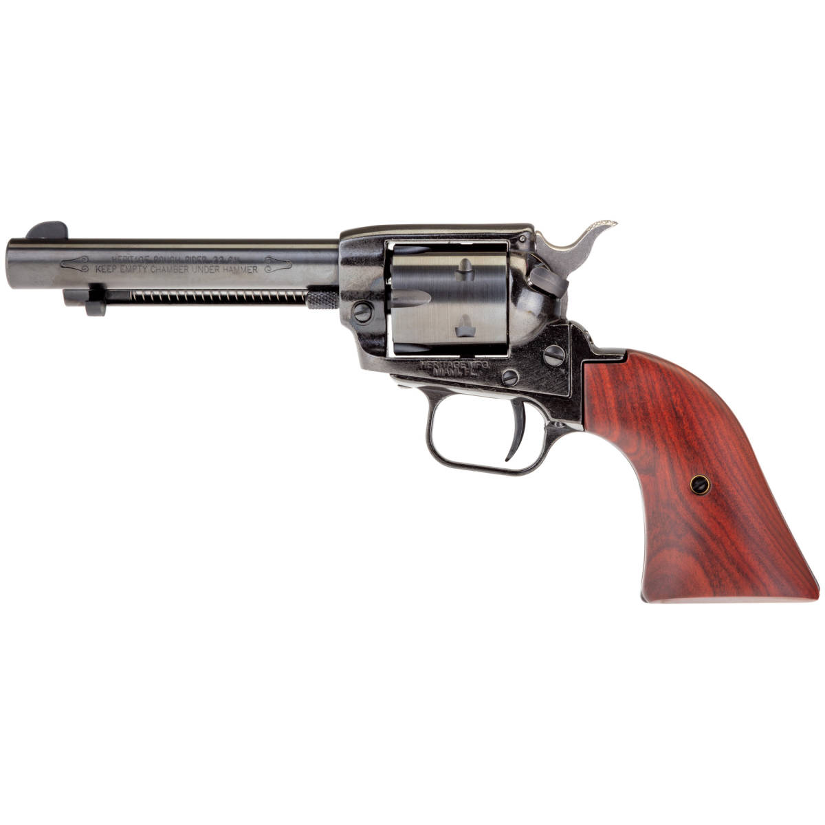 Heritage Rough Rider 22 LR Revolver 4.75” Wooden Grips-img-2