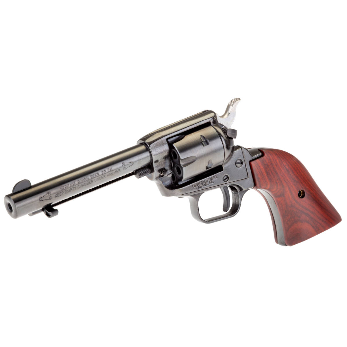 Heritage Rough Rider 22 LR Revolver 4.75” Wooden Grips-img-4