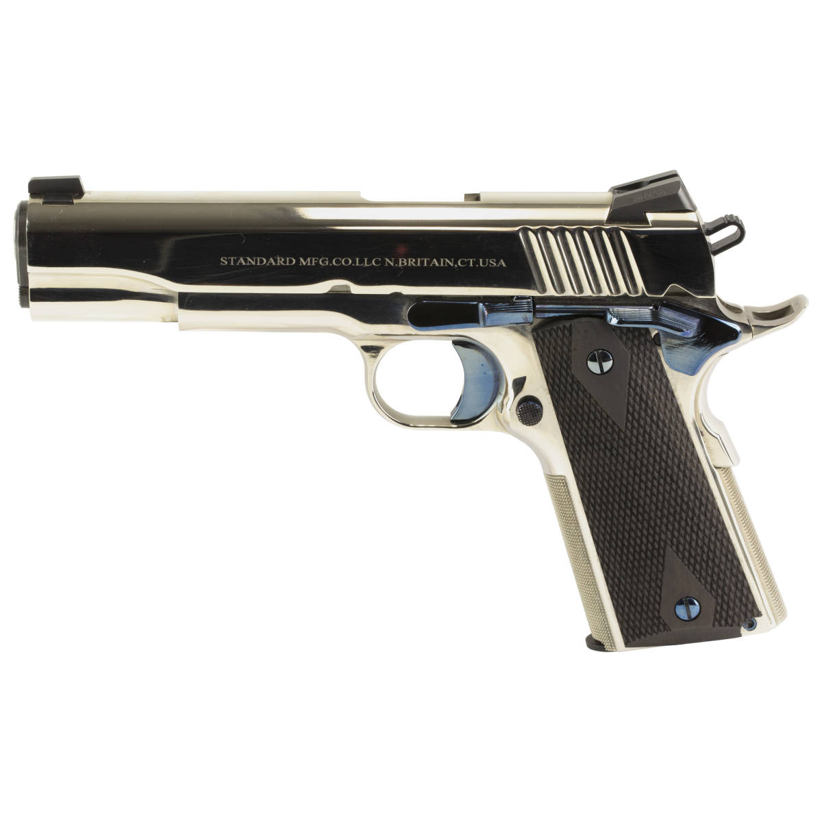 Standard Mfg 1911 Full Size Frame 45 ACP 7+1 5” Stainless Match Grade...-img-1