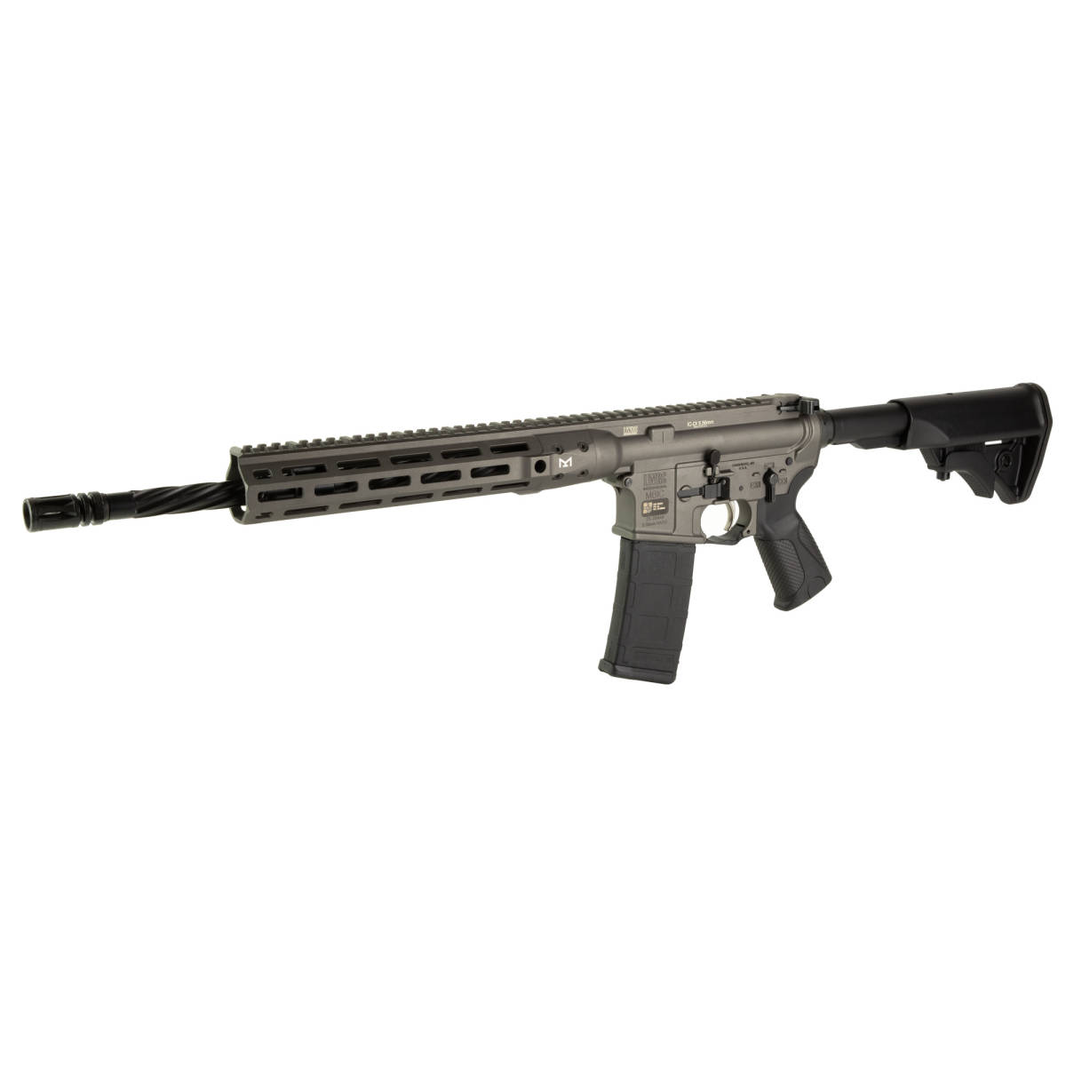 LWRC IC DI 5.56MM 16 TUNGSTEN GRY MLOK HG-img-3
