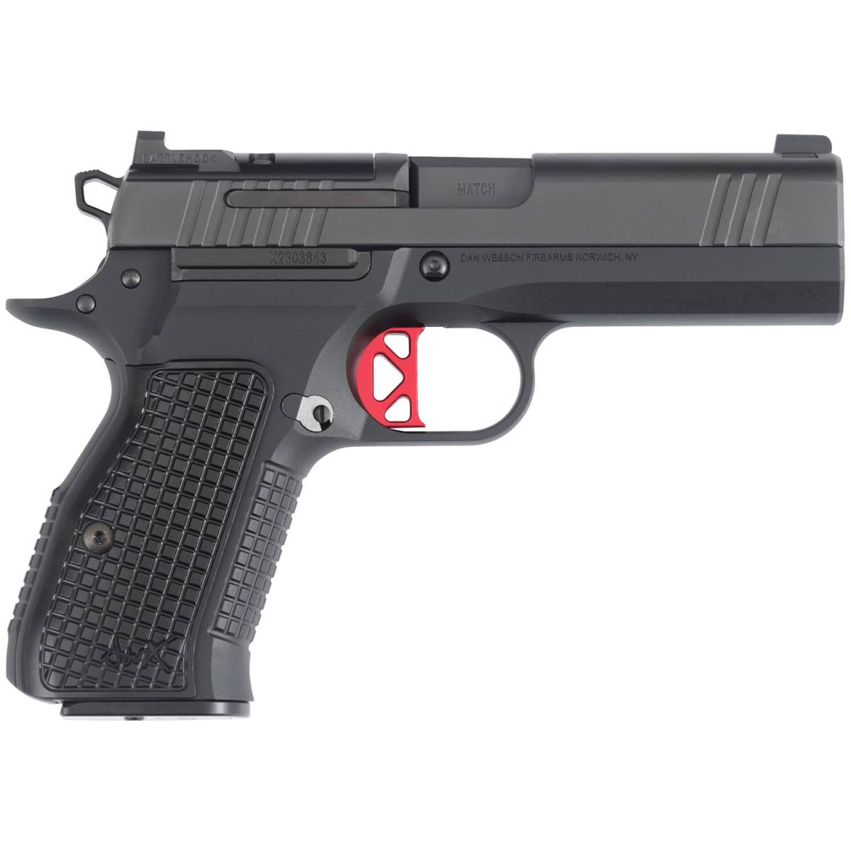 Dan Wesson 92114 DWX Compact Frame 9mm Luger 10+1 4” Black Match Grade