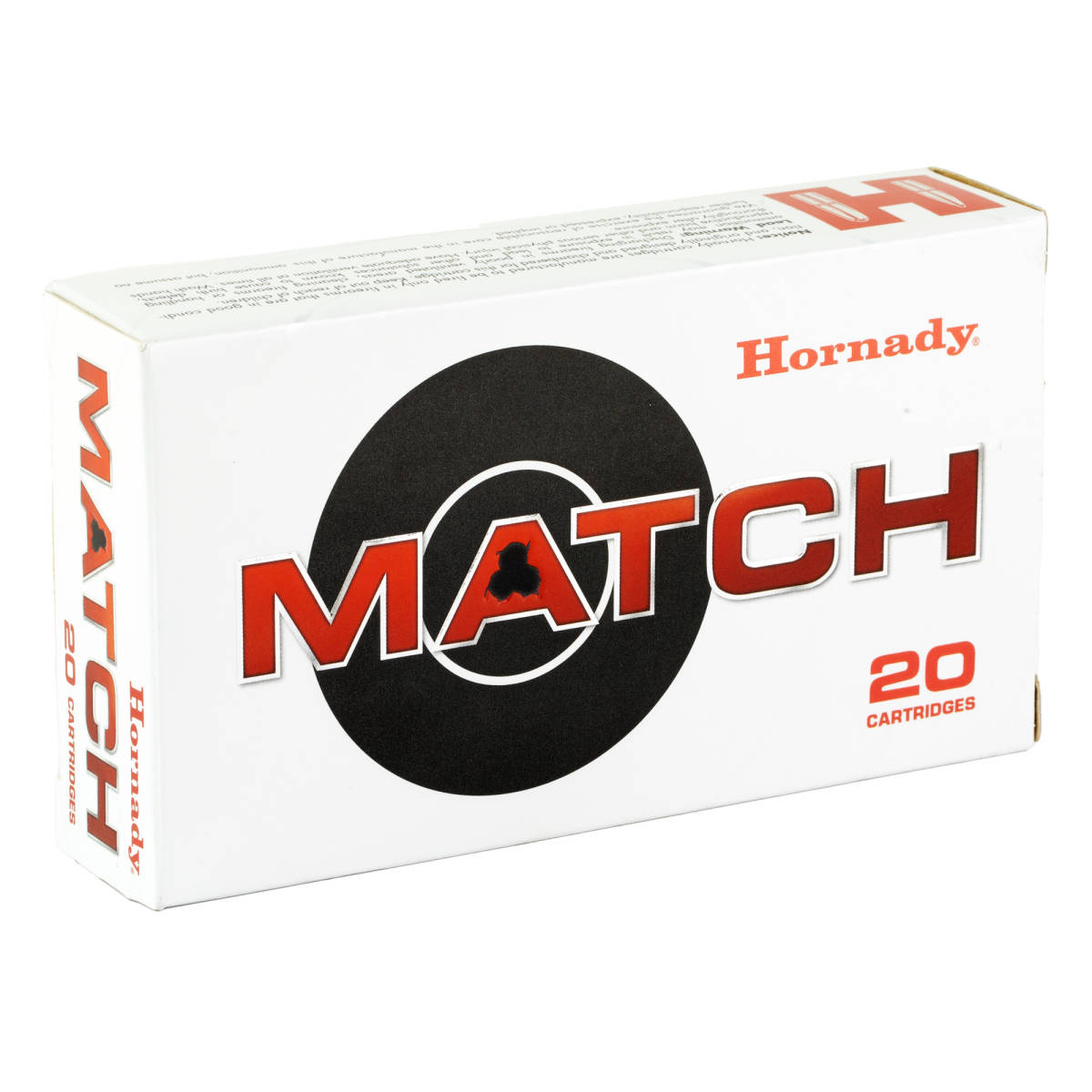 Hornady 8097 Match 308 Win 168 gr, Hollow Point Boat-Tail (HPBTM) 20 Per-img-2