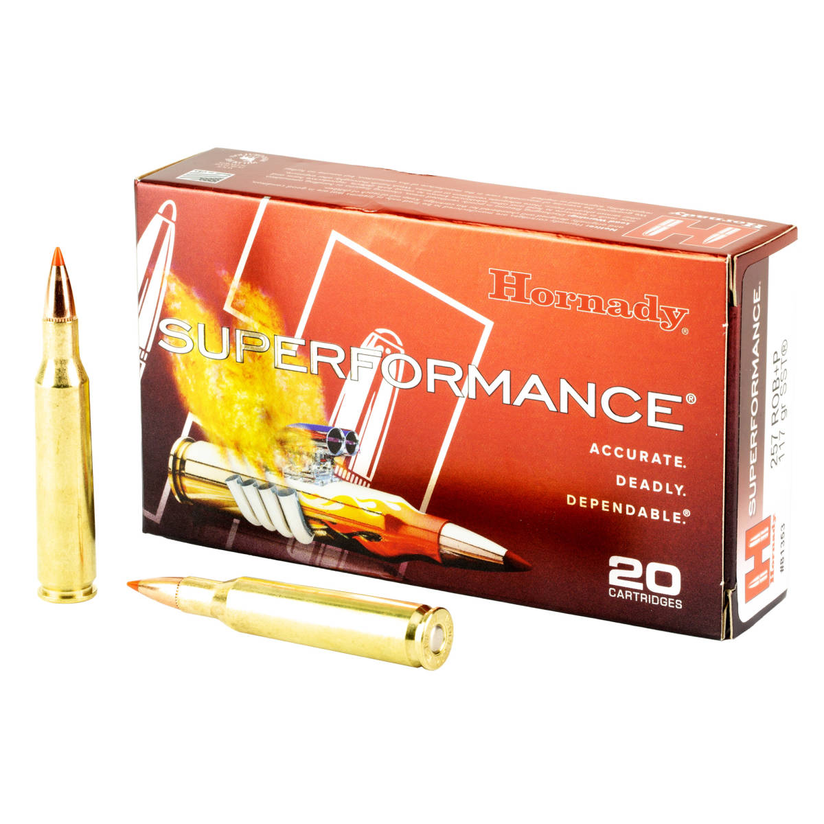 Hornady 81353 Superformance 257Roberts +P 117 gr Super Shock Tip 20 Per...-img-2