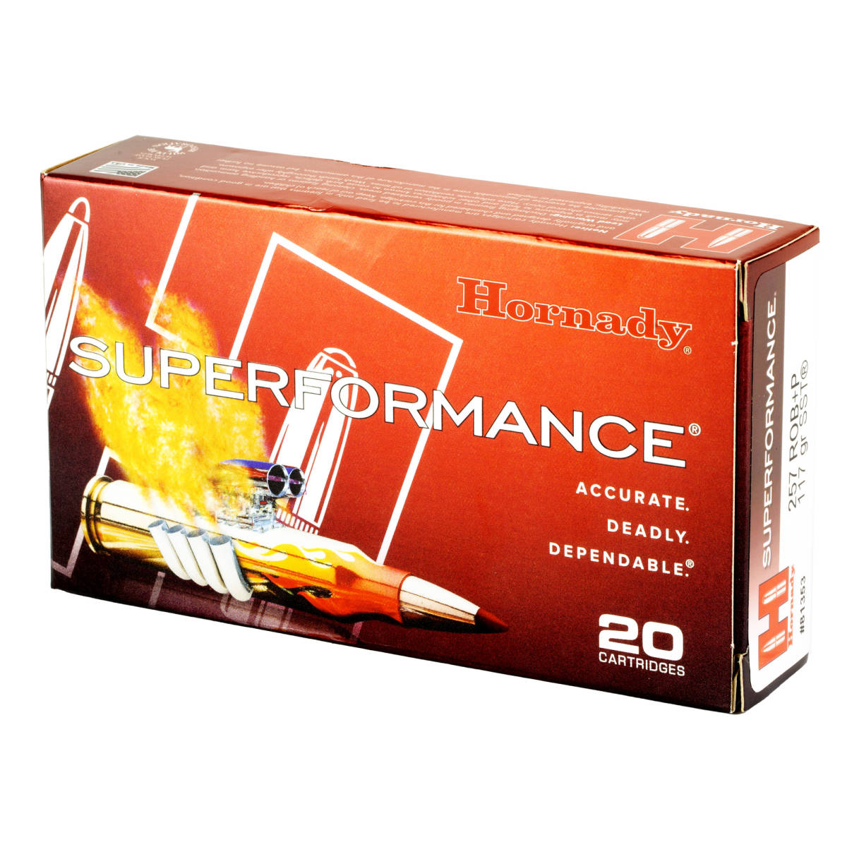 Hornady 81353 Superformance 257Roberts +P 117 gr Super Shock Tip 20 Per...-img-4