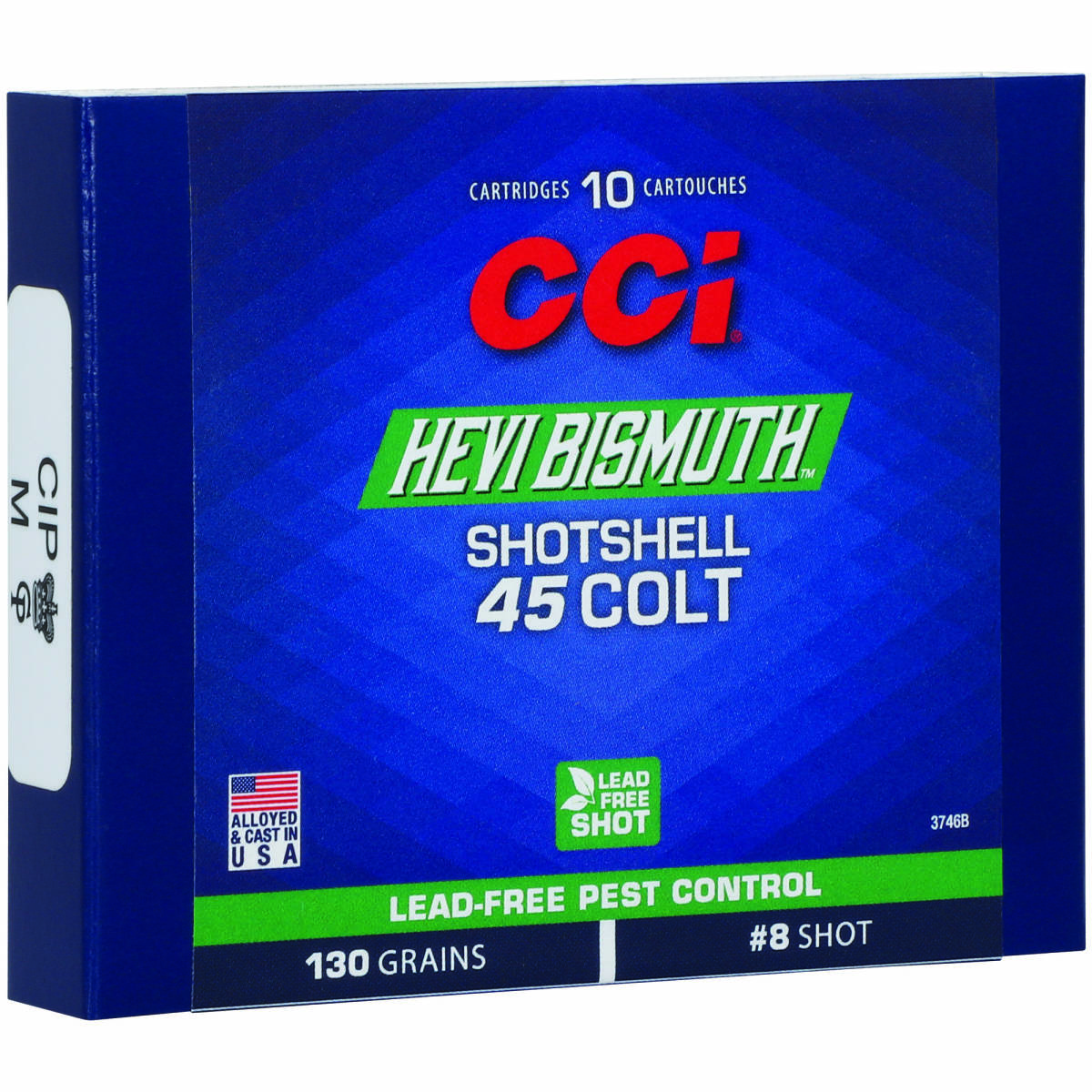 CCI 3746B Pest Control HEVI-Bismuth 45Colt 130gr Shotshell #8 Shot 10...-img-2