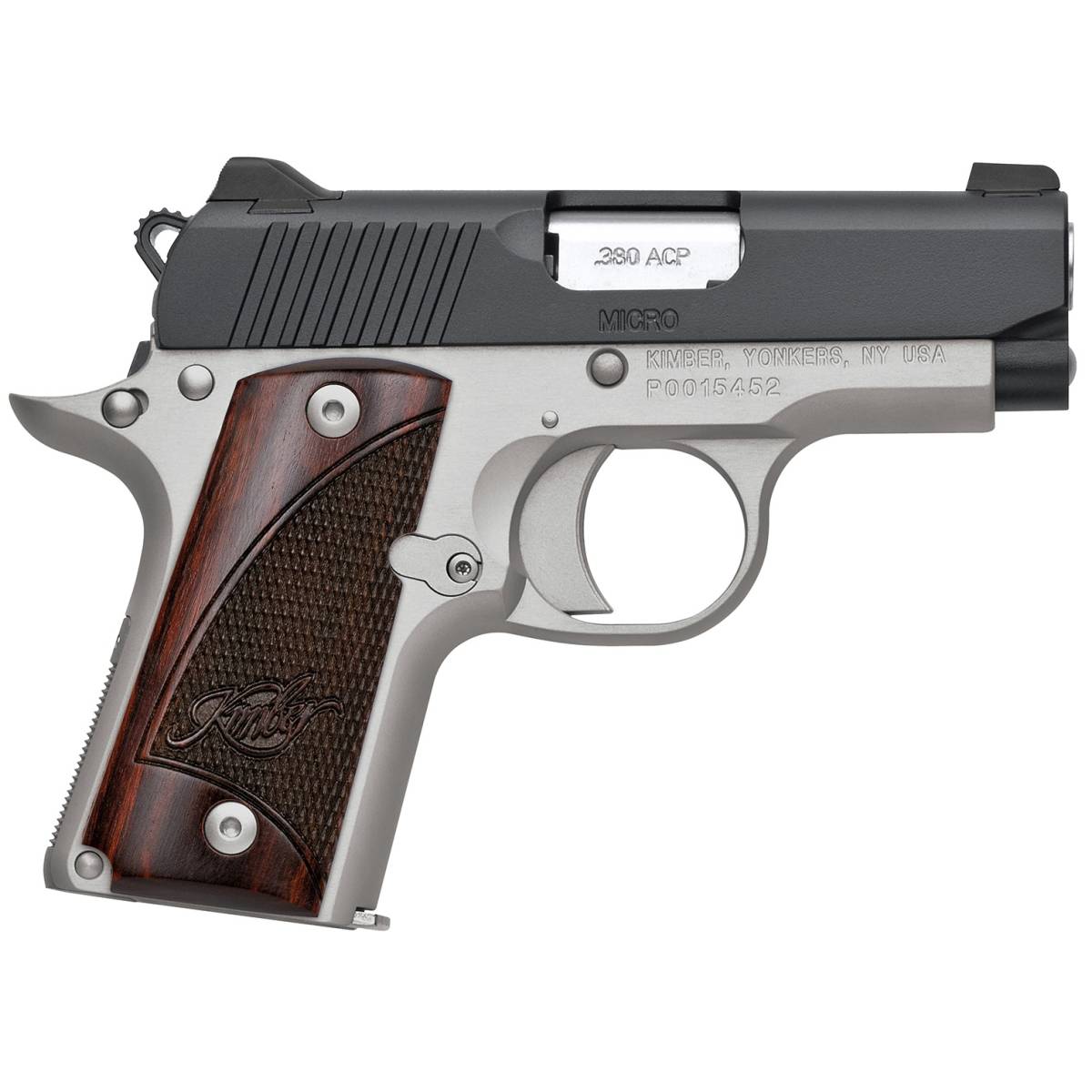 Kimber Mfg.,inc 3300206 Micro Two-Tone NS 380 ACP 7+1 2.75” Matte...-img-1