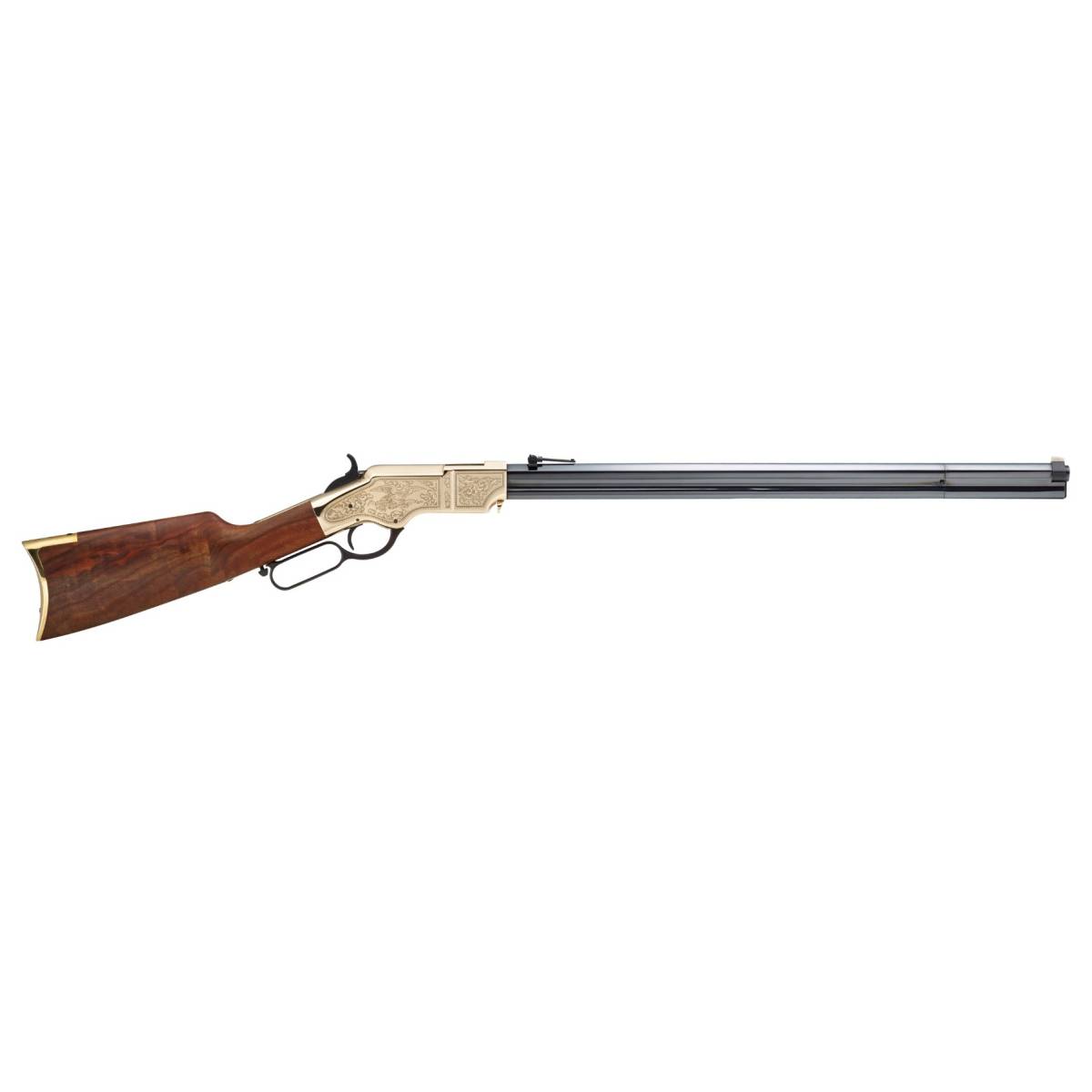 Original Henry Deluxe Engraved 3rd Edition 44-40 Win Walnut Polished Brass-img-1