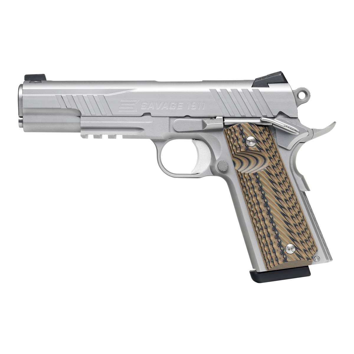 Savage Arms 67209 1911 Government 9mm Luger 10+1 5” Stainless Target...-img-1