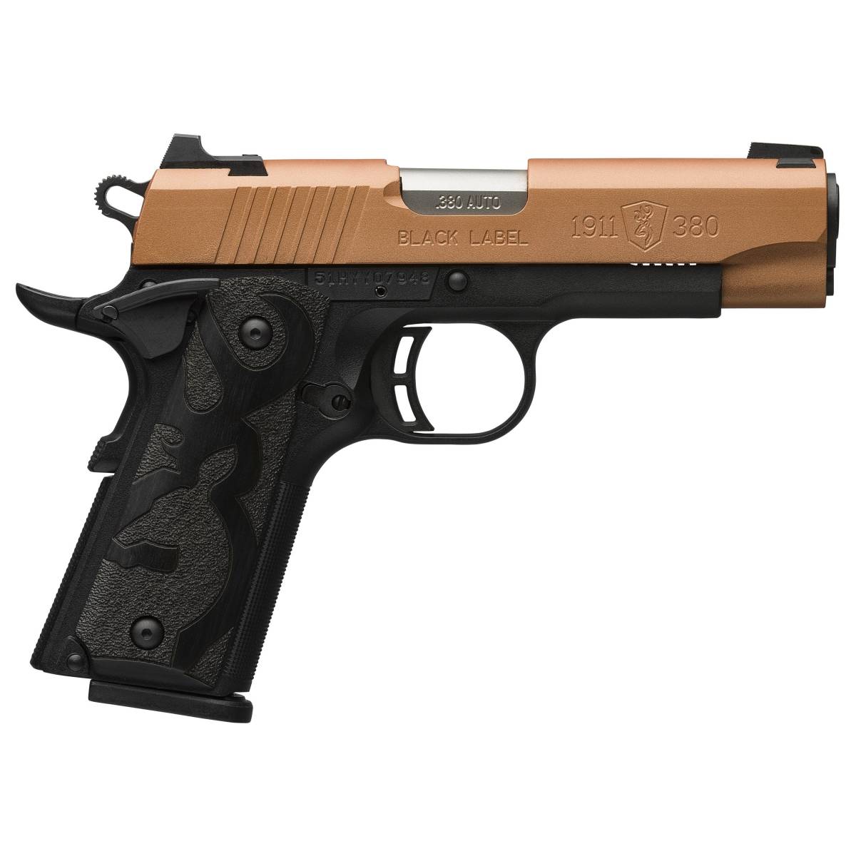 Browning 1911 Black Label Compact 380 ACP 3.63" 8+1 Polymer Stainless...-img-2