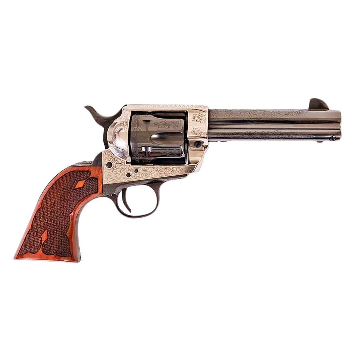 Cimarron PP400LSFW Frontier 357 Mag 6 Shot 4.75” Blued Barrel,...-img-1
