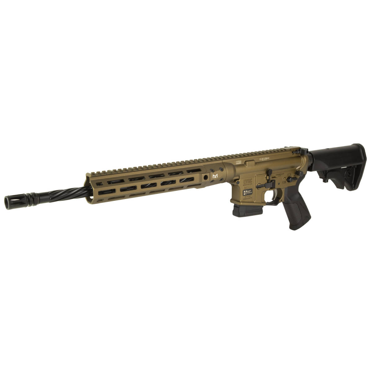 LWRC DI 556NATO 16” CA COMP MLOK BRZ-img-3