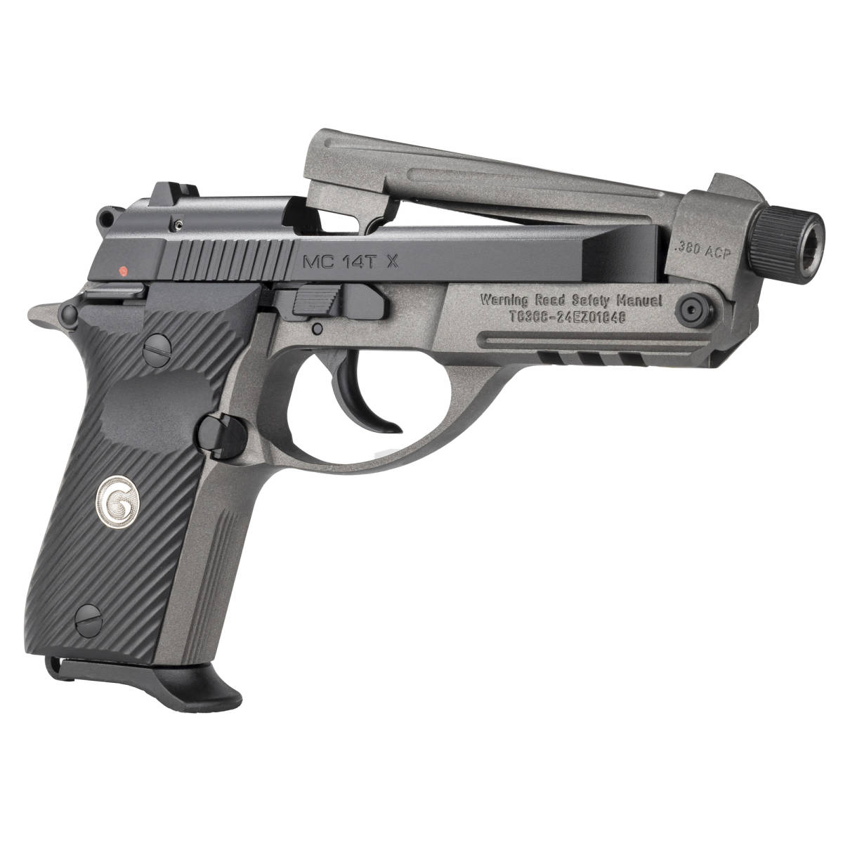 Girsan 390890 MC 14TX 380 ACP 13+1 4.90” Tungsten Cerakote Spiral...-img-2