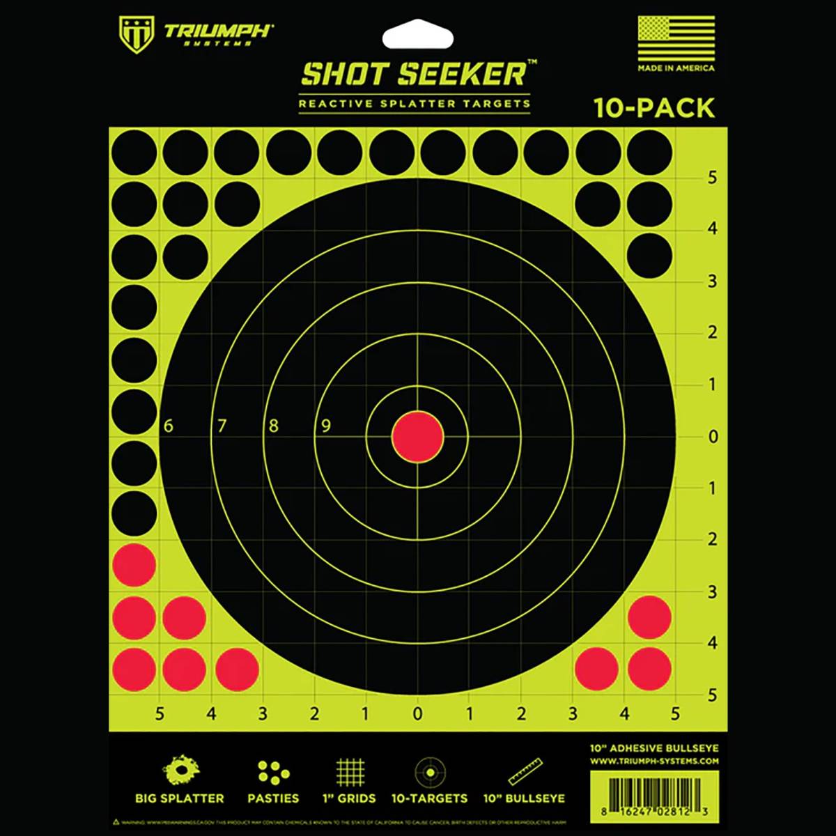 Triumph Systems 090010002 Shot Seeker Reactive Target Self-Adhesive...-img-2