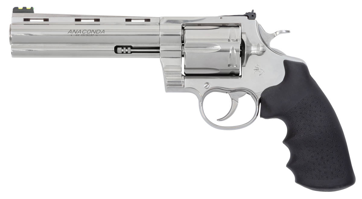 Colt Python Target 44 Mag 6rd Stainless Hogue Rubber ZANACONDASP6RFT...-img-1