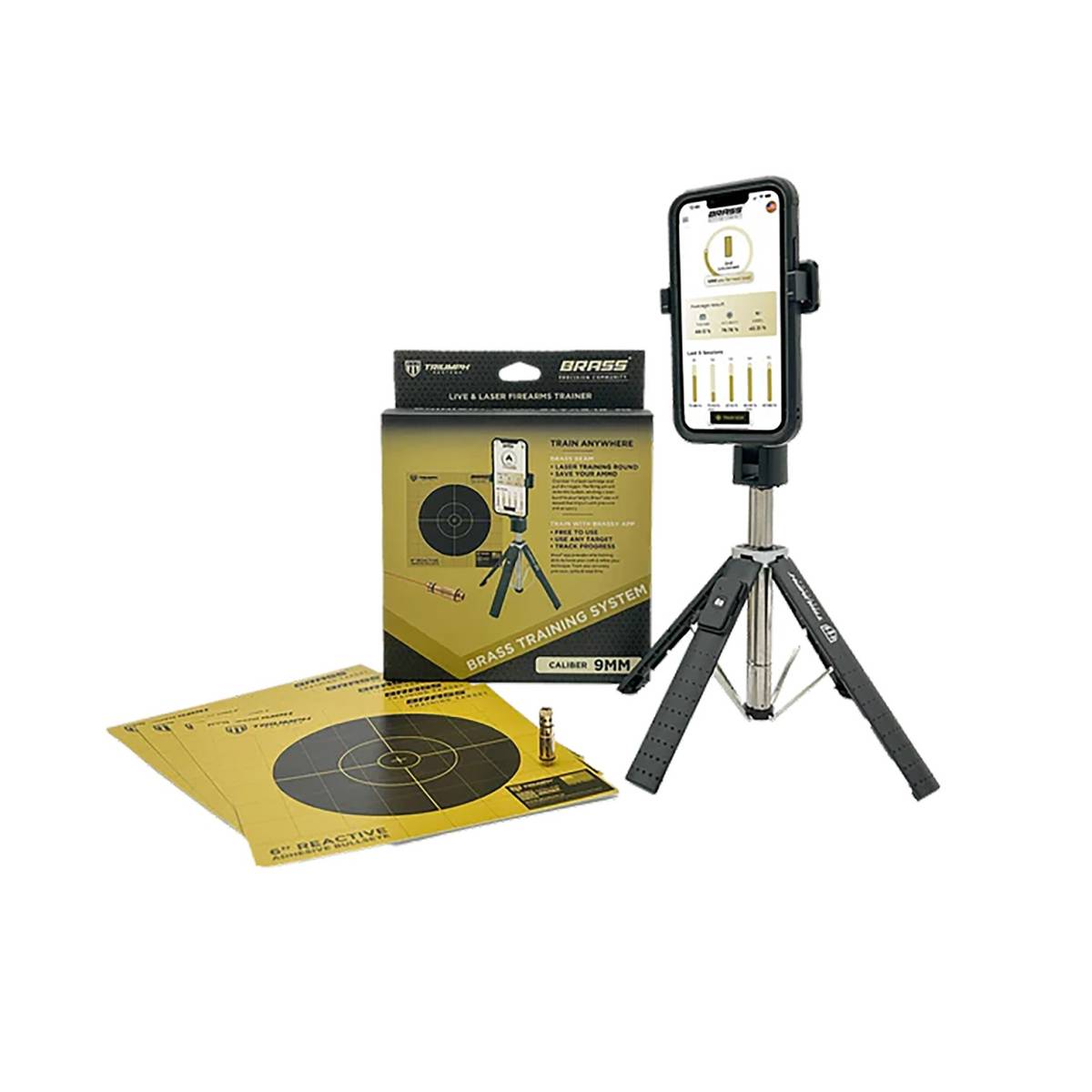 Triumph Systems TSBBBSSS Brass Training System 9mm Laser/Targets/Phone...-img-1