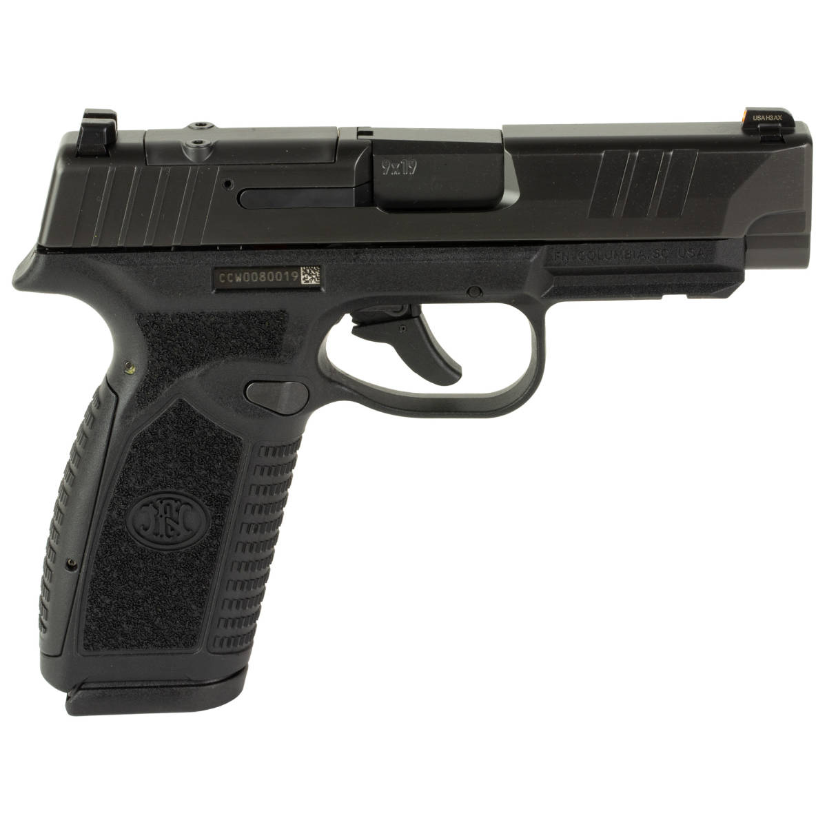 FN 66101759Micro-Compact Frame 9mm Luger 18+1 3.80” Black Target Crown-img-2