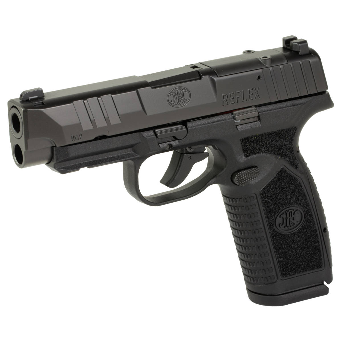 FN 66101759Micro-Compact Frame 9mm Luger 18+1 3.80” Black Target Crown-img-3