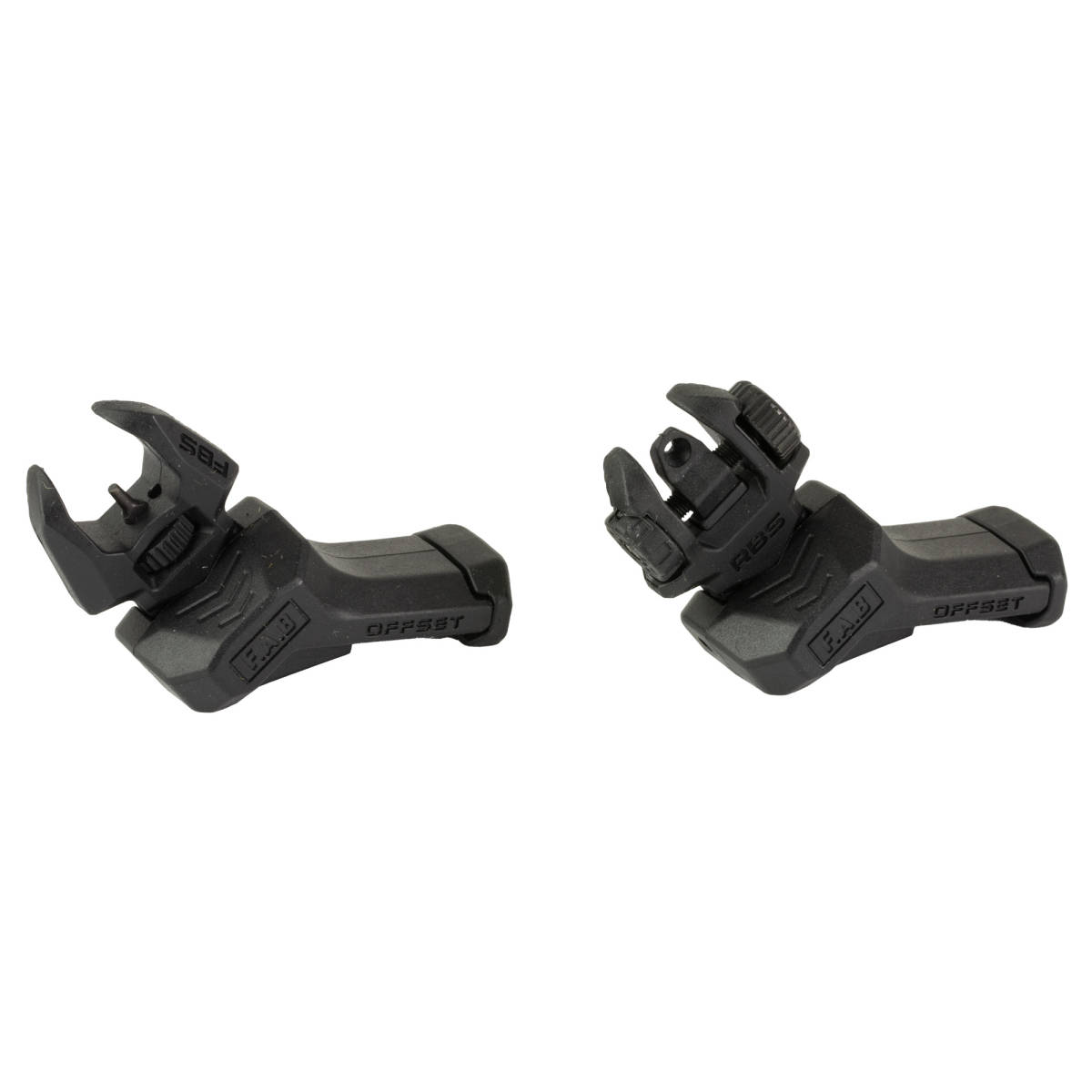 FAB Defense FXFRBSOSB Front and rear Set of Offset Flip-Up Sights Black-img-2