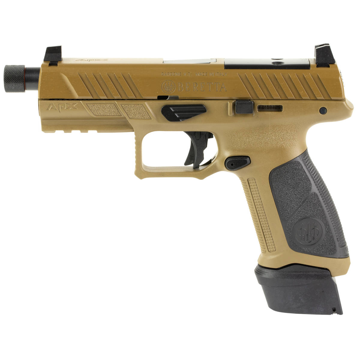 Beretta Apx-a1 TAC 9M Strk 4.8 21R FDE NEW Striker Fired-img-1