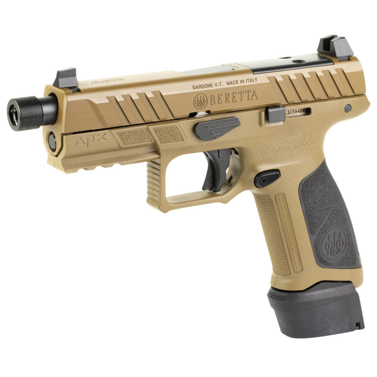 Beretta Apx-a1 TAC 9M Strk 4.8 21R FDE NEW Striker Fired-img-3