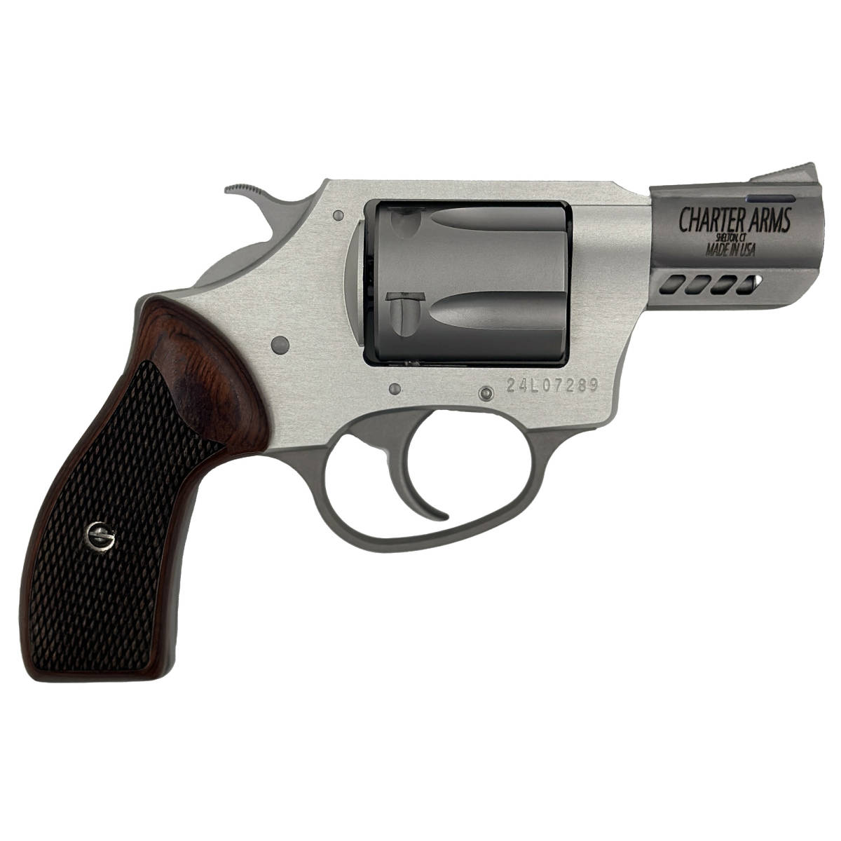 Charter Arms 53802 Coyote Small 380 ACP 5 Shot 2” Ported Stainless...-img-1