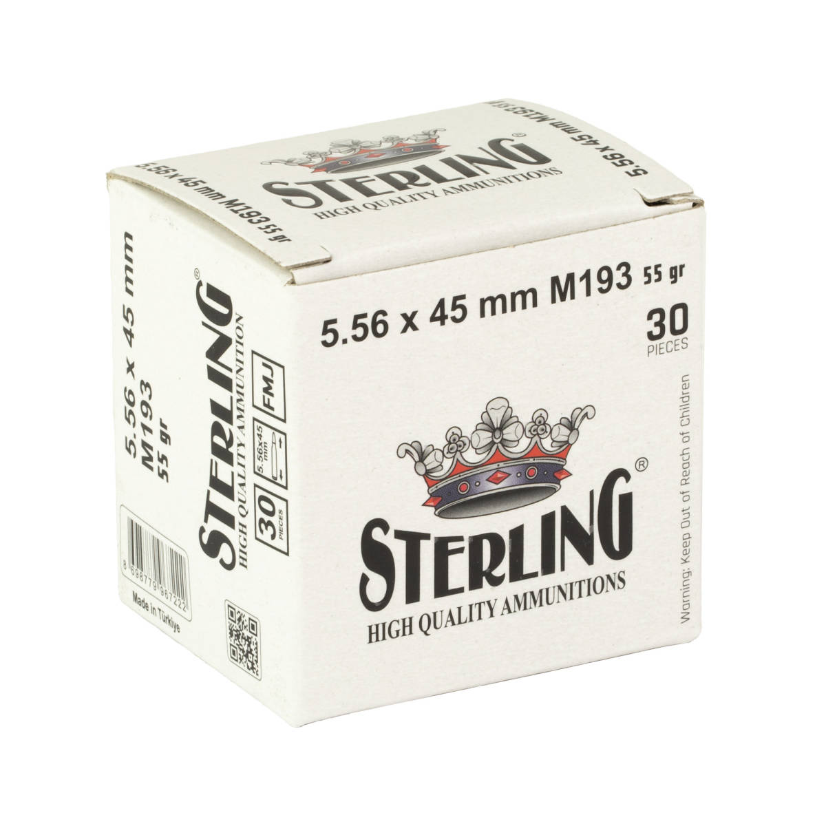 Sterling 8698779967222 M193 5.56x45mm NATO 55 gr Full Metal Jacket 30...-img-2