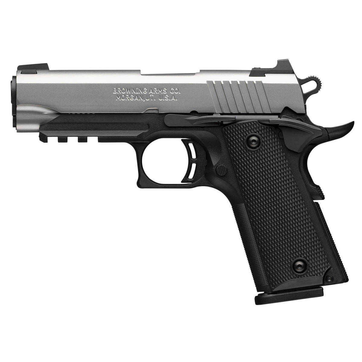 Browning 1911 Black Label Compact 380 ACP 3.63" 8+1 Polymer Stainless...-img-1