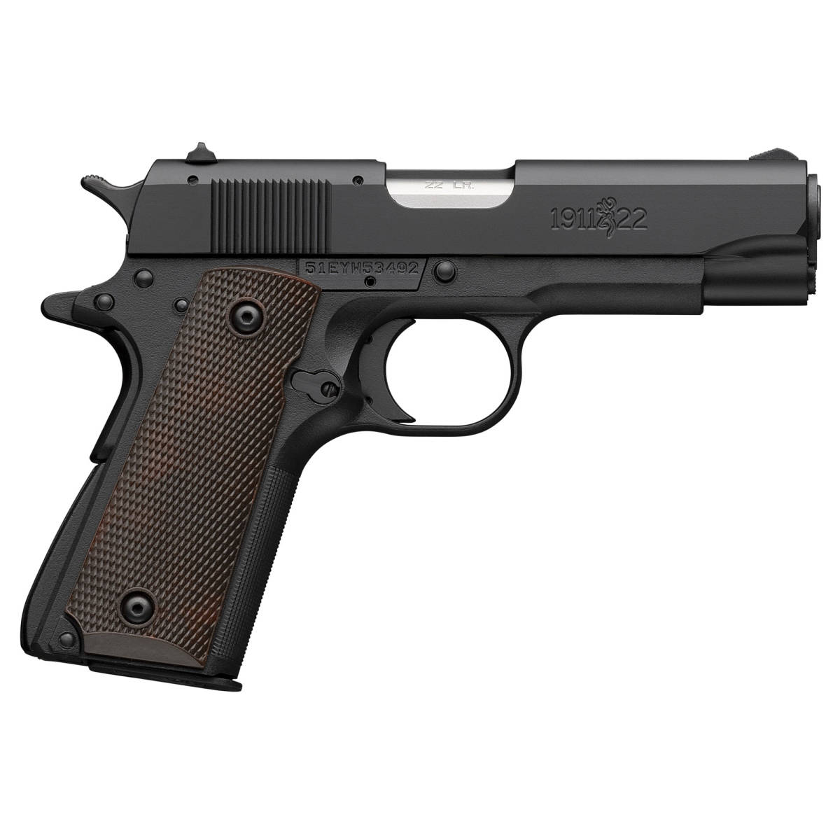 Browning 1911 A1 Compact 22 LR 3.63" 10+1 Polymer Stainless Matte Black...-img-2