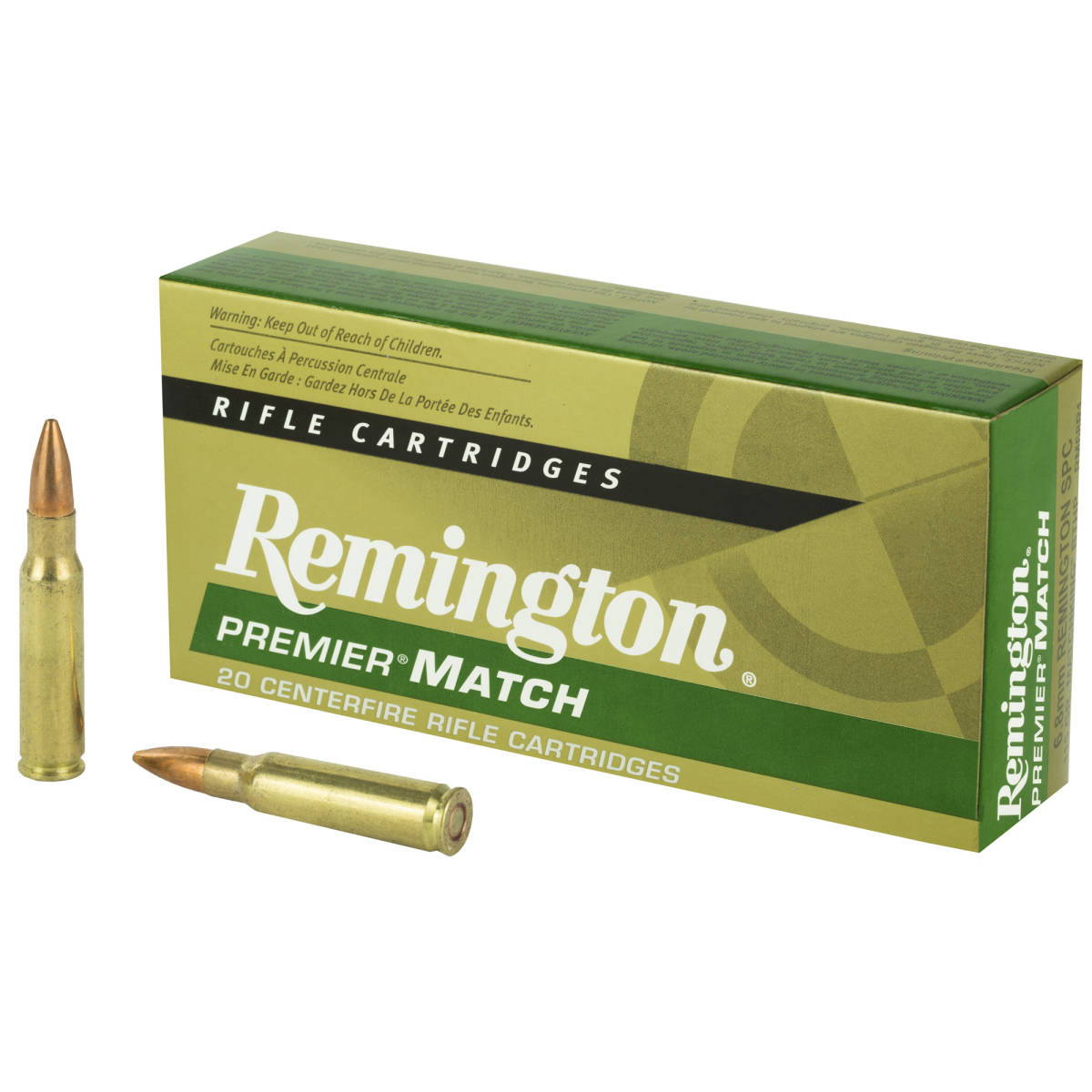 Remington Ammunition 27676 Premier Match 6.8mmRemSPC 115gr Sierra...-img-1