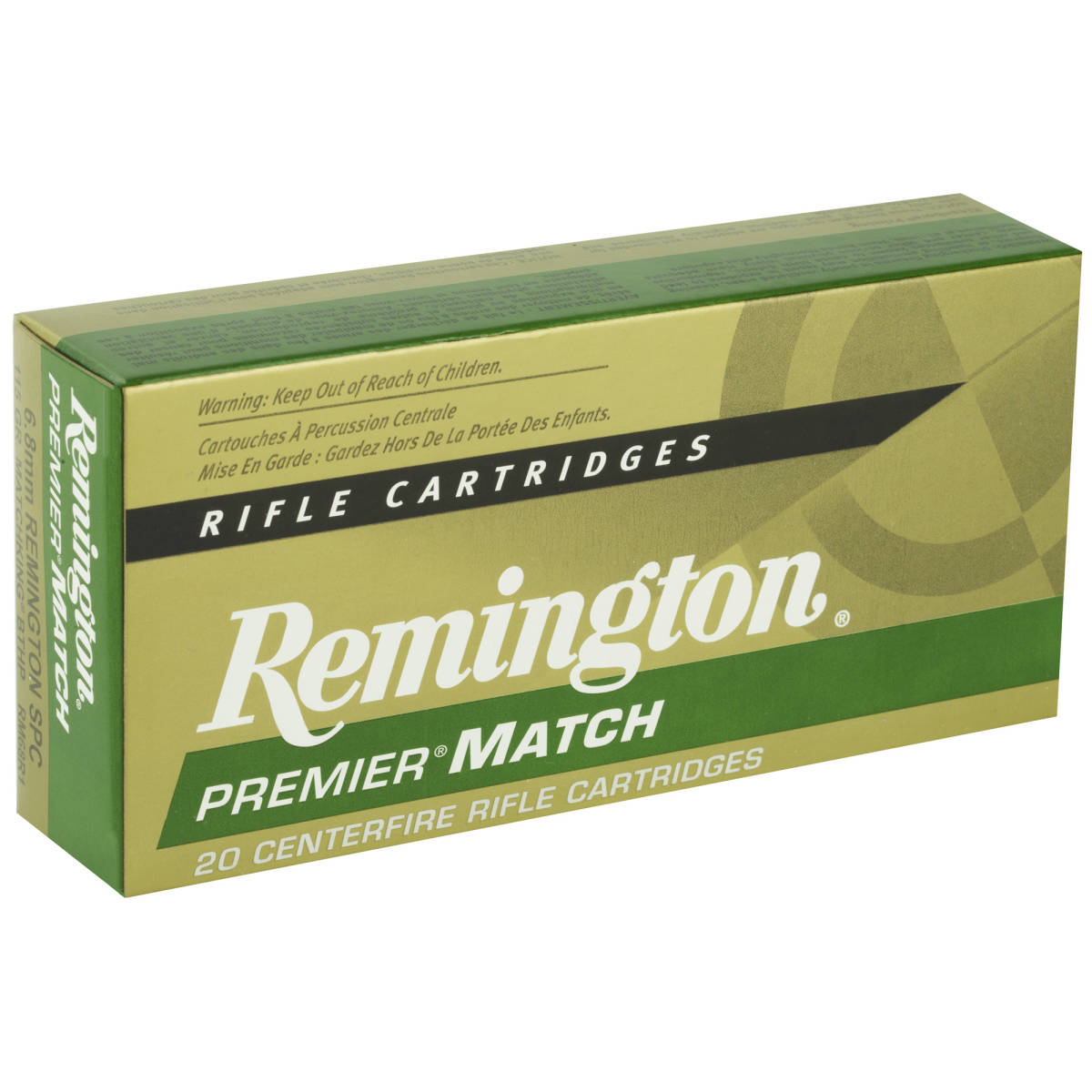 Remington Ammunition 27676 Premier Match 6.8mmRemSPC 115gr Sierra...-img-2