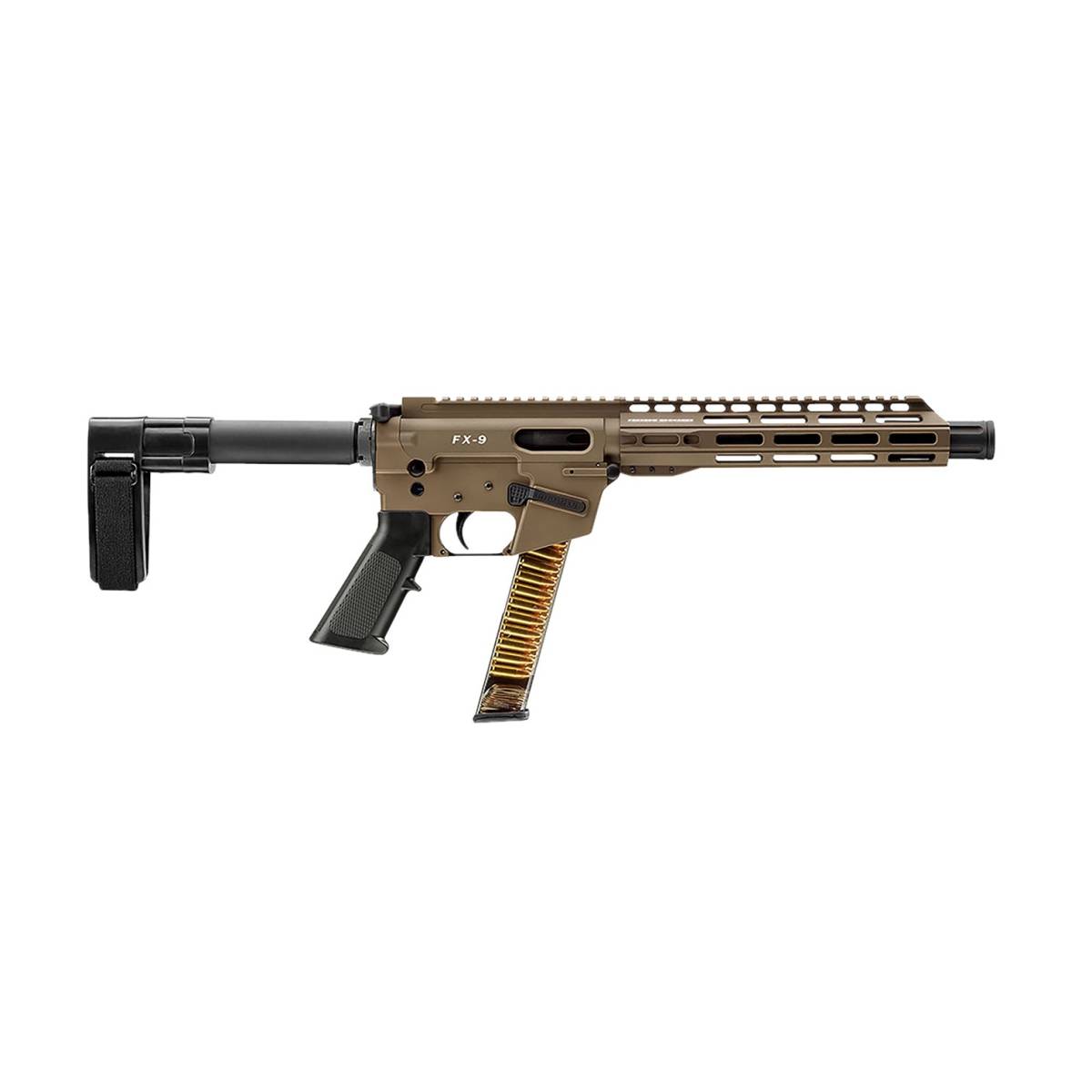 FREEDOM ORDNANCE FX9P10SBM-FDE FX9P 9mm Luger 10” Flat Dark Earth-img-1