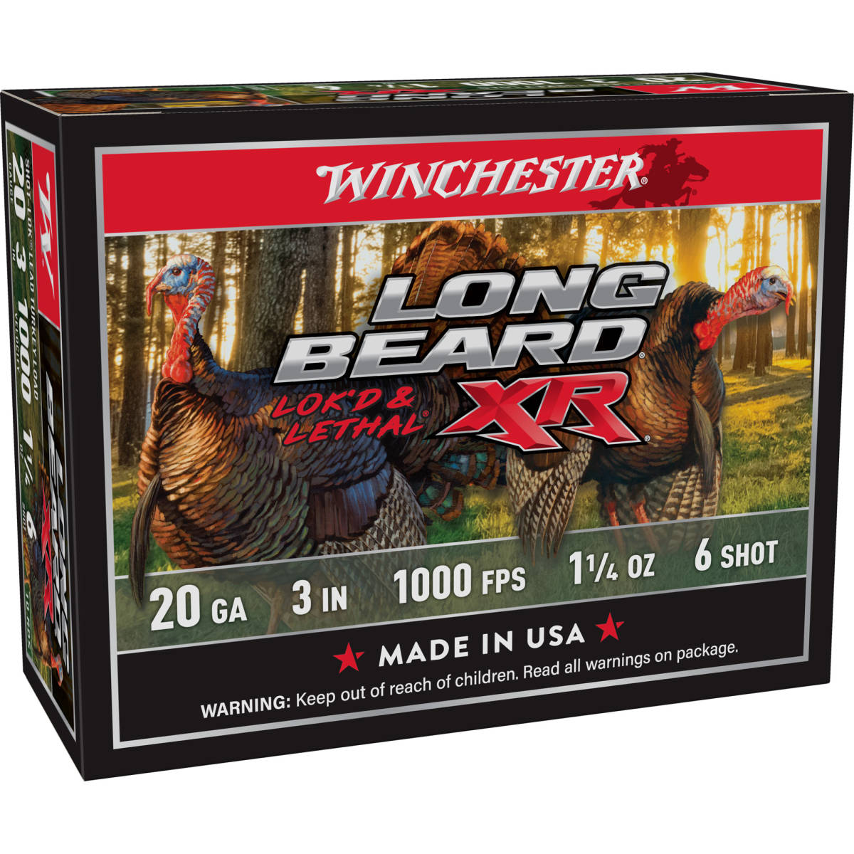Winchester Ammo STLB2036 Long Beard XR Shot-Lok 20Gauge 3” 1 1/4oz...-img-1
