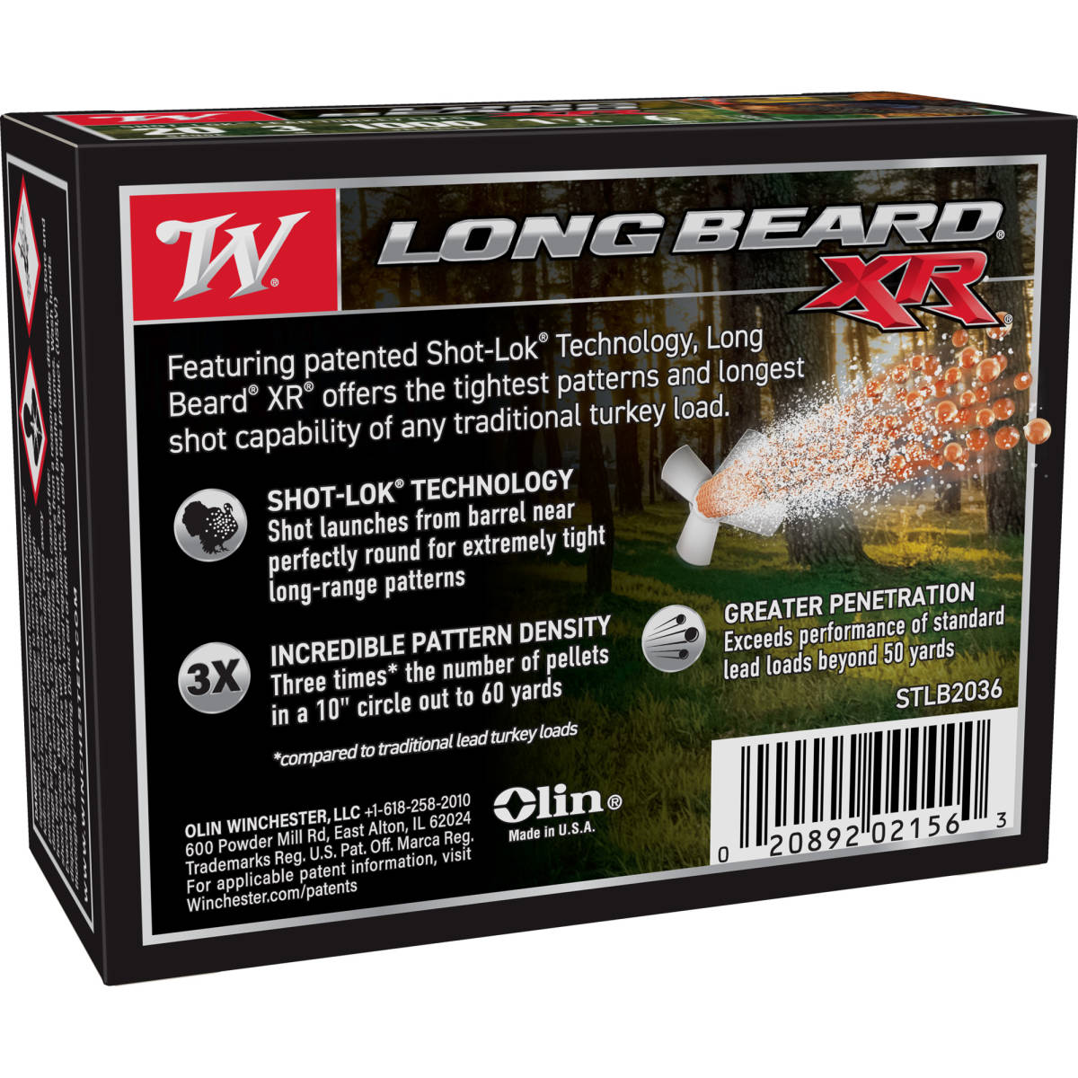 Winchester Ammo STLB2036 Long Beard XR Shot-Lok 20Gauge 3” 1 1/4oz...-img-2