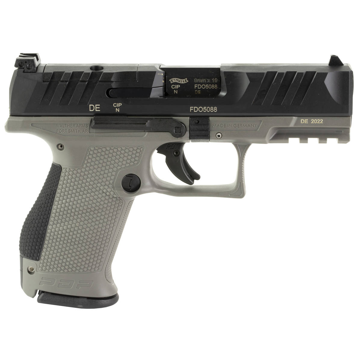 Walther Arms 2858436 PDP Compact Frame 9mm Luger 15+1 4” Black Steel...-img-2