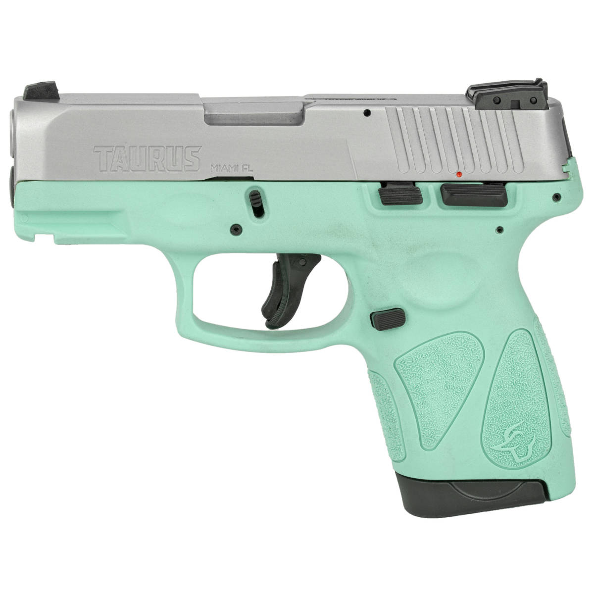 Taurus G2S 9mm Luger 3.20” 7+1 Cyan Frame W/ Rail Matte Stainless...-img-1
