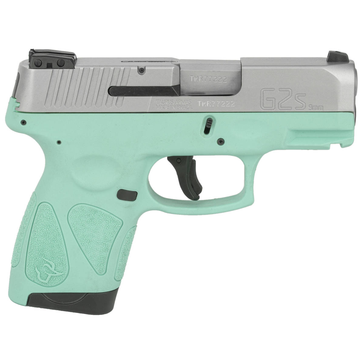 Taurus G2S 9mm Luger 3.20” 7+1 Cyan Frame W/ Rail Matte Stainless...-img-2