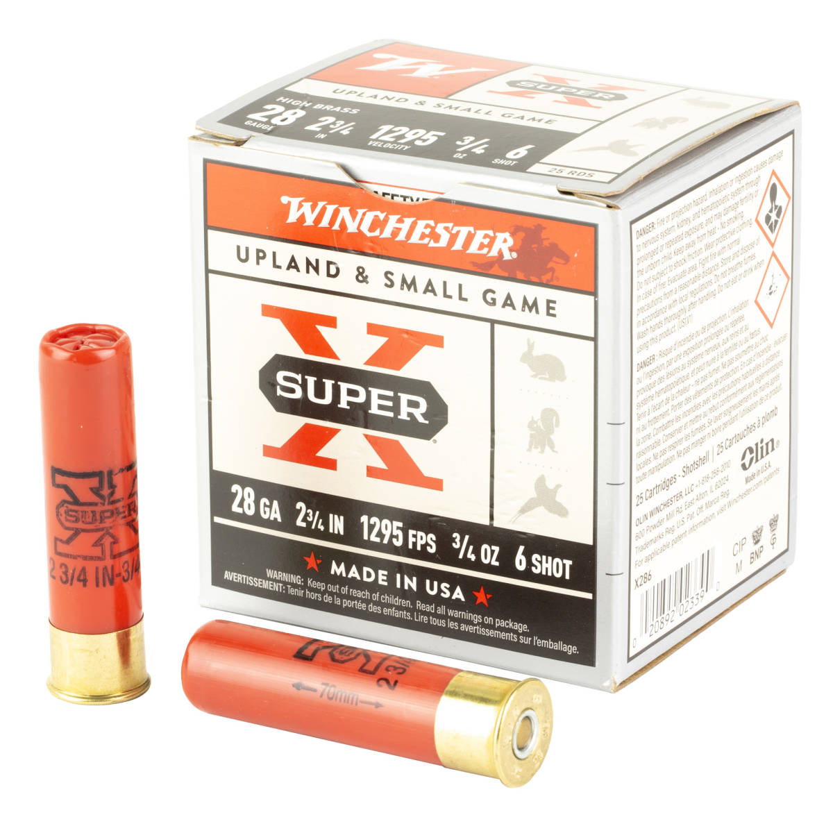 Winchester Ammo X286 Super X Heavy Game Load High Brass 28Gauge 2.75”...-img-1