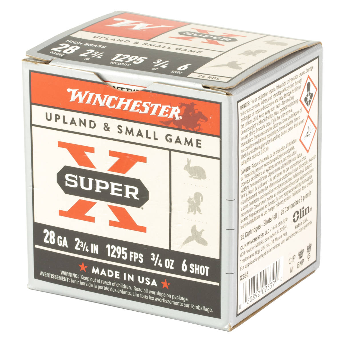 Winchester Ammo X286 Super X Heavy Game Load High Brass 28Gauge 2.75”...-img-3