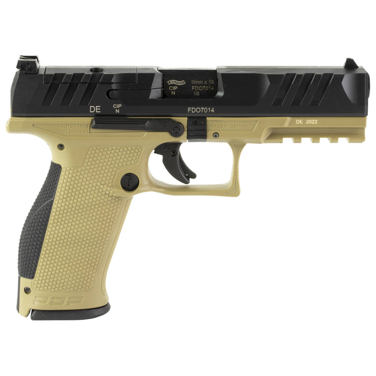 Walther Arms 2858380 PDP 9mm Luger 18+1 4.50” Black Polygonal Rifled...-img-2