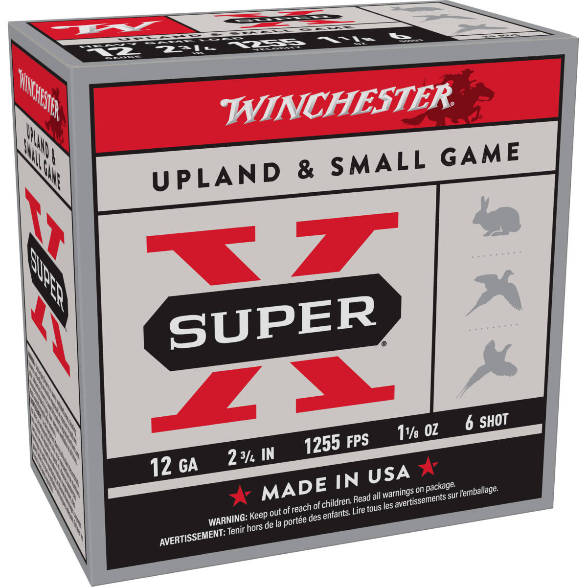 Winchester Ammo XU12H6 Super X Heavy Game Load 12Gauge 2.75” 1 1/8oz...-img-1