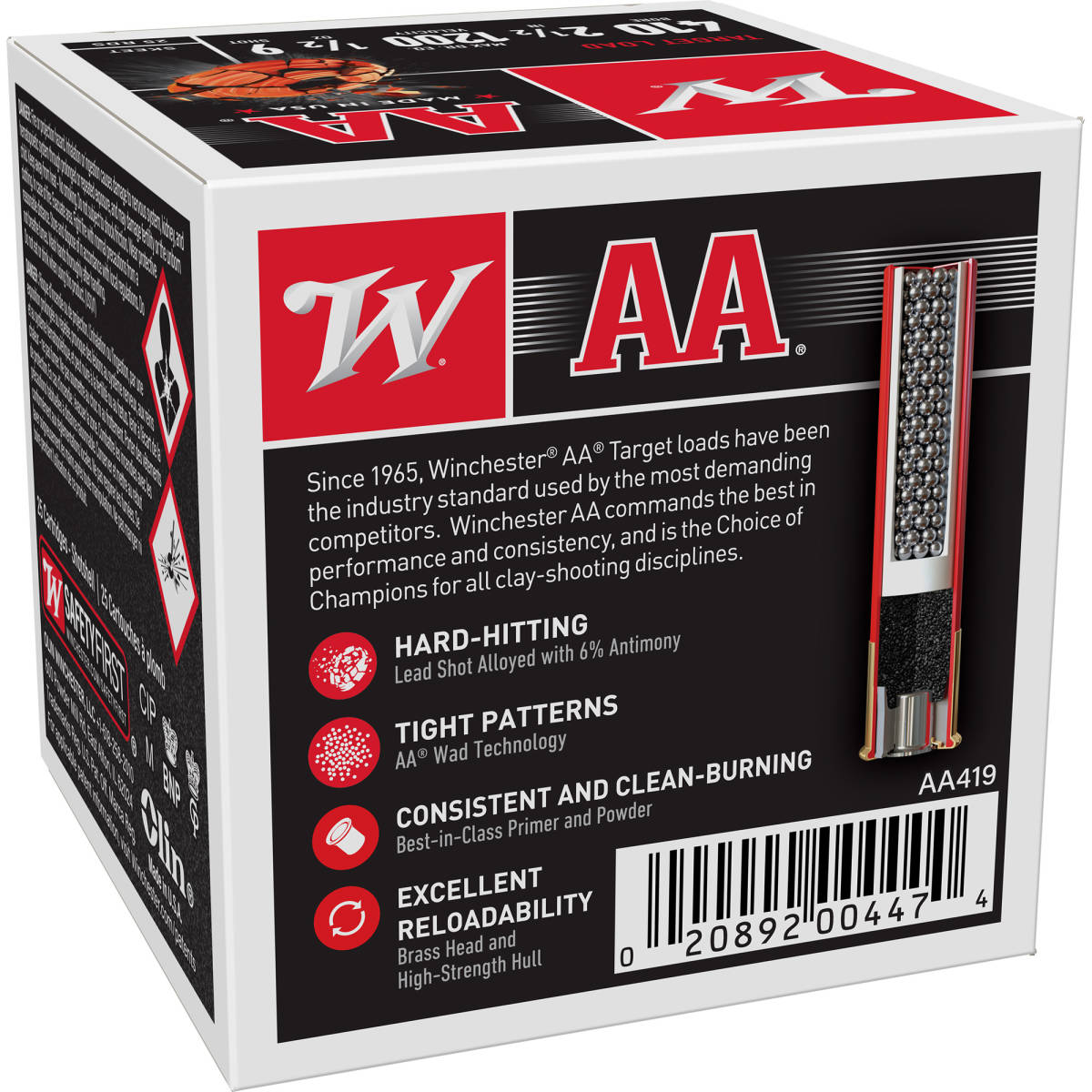 Winchester Ammo AA419 AA 410Gauge 2.50” 1/2oz 9Shot 25 Per Box/10 Case-img-2