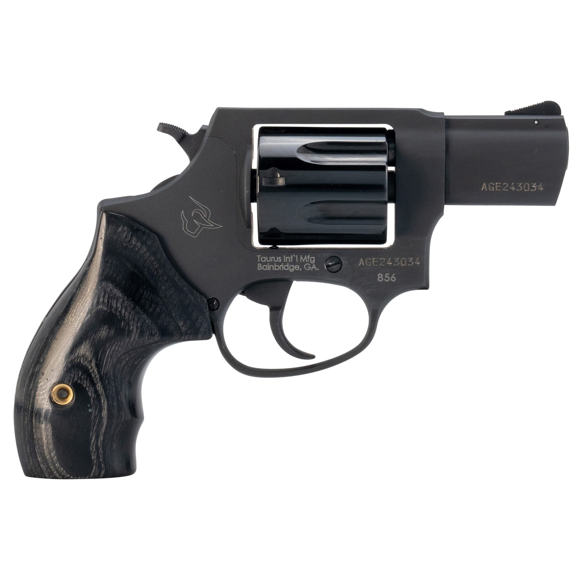 Taurus 2-85623 856 Small 38 Special +P 6 Shot 2” Black Stainless Steel ...
