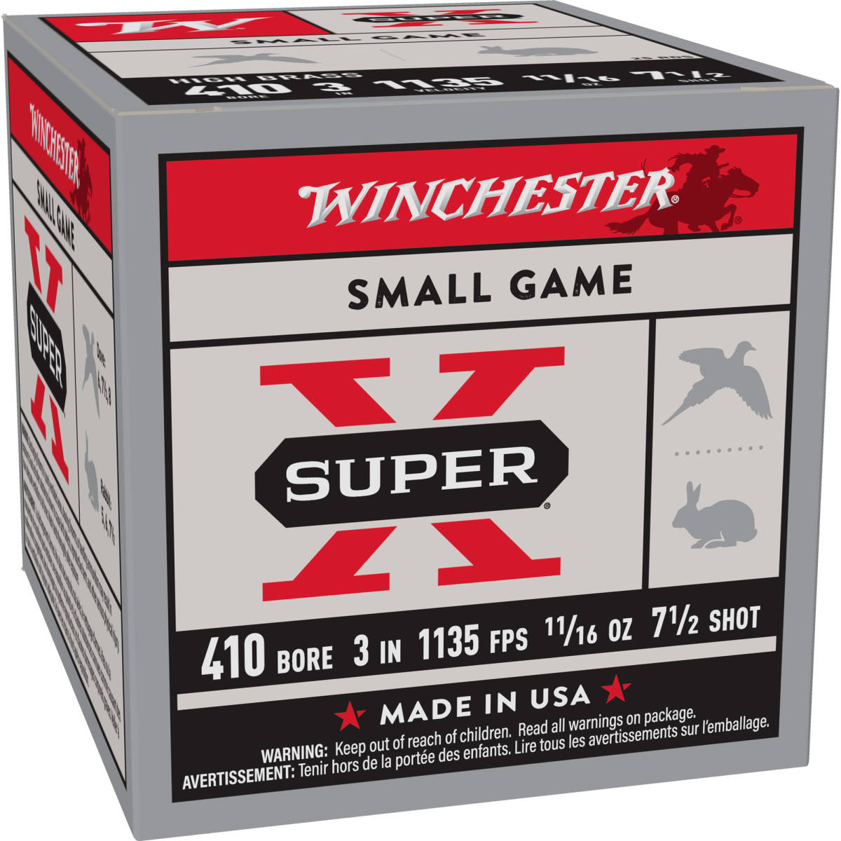 Winchester Ammo X4137 Super X Heavy Game Load High Brass 410Gauge 3”...-img-1