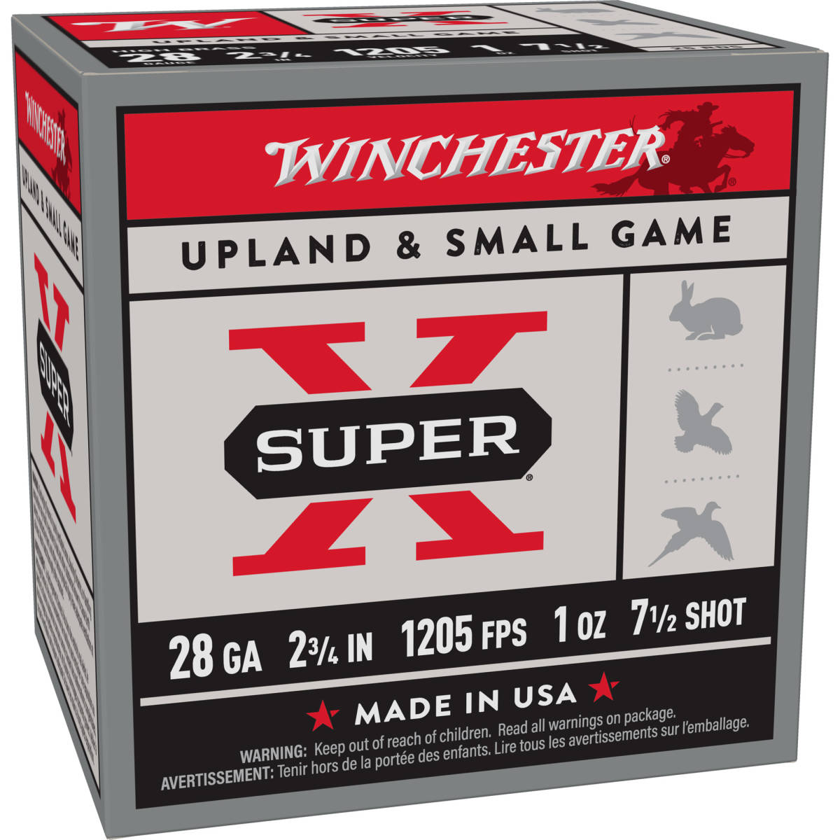 Winchester Ammo X28H7 Super X Heavy Game Load High Brass 28Gauge 2.75”-img-1