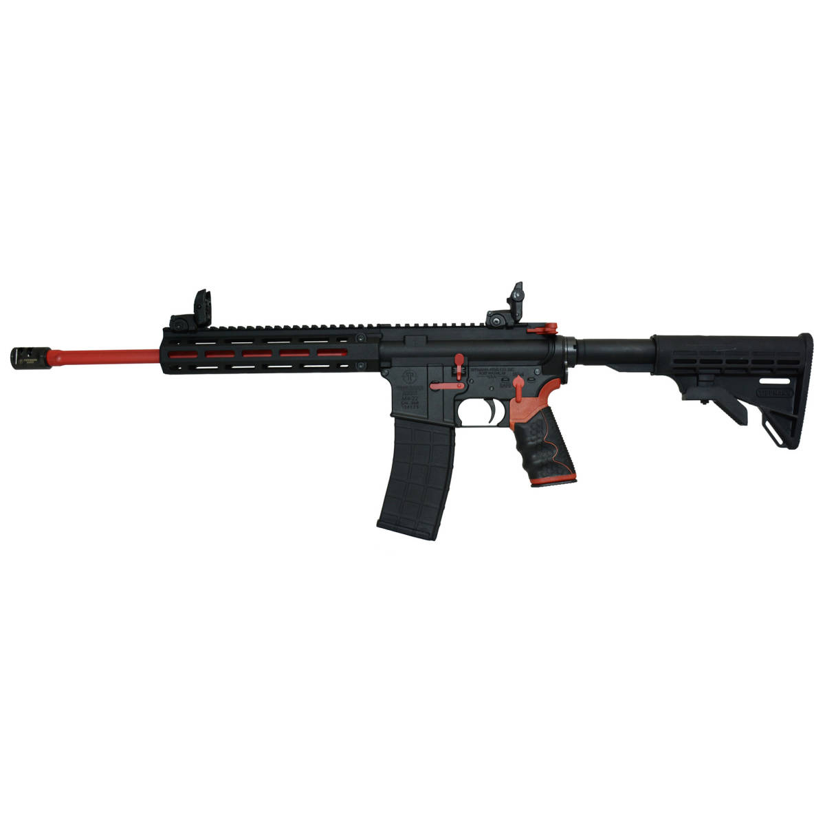 Tippmann Arms A101111 M4 Redline MSR 22 LR 25+1 16” Red Parkerized...-img-1