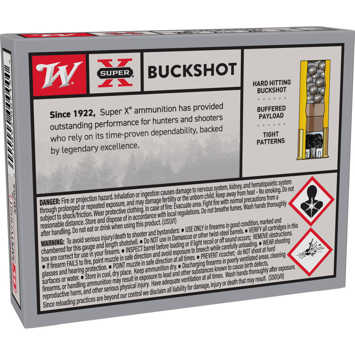 Winchester Ammo XB203 Super X 20Gauge 2.75” 20Pellets 3Buck Shot 5 Per-img-2