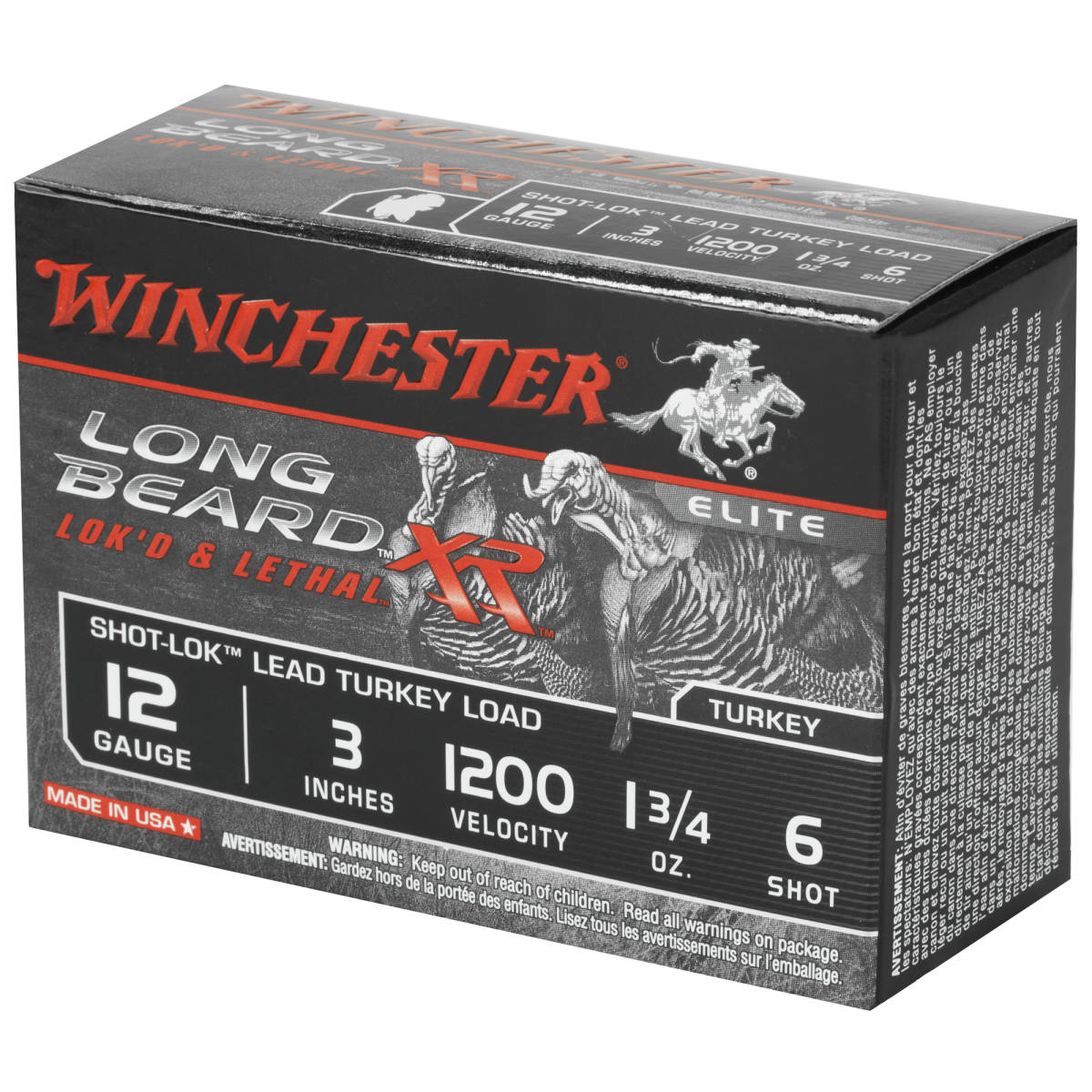 Winchester Ammo STLB1236 Long Beard XR Shot-Lok 12Gauge 3” 1 3/4oz...-img-3